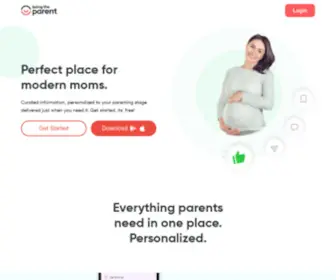 Beingtheparent.com(One Stop Solution for all your Parenting Needs) Screenshot