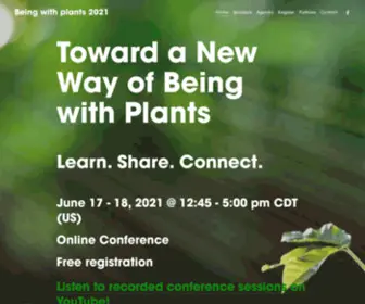 Beingwithplants2021.org(Being with plants 2021) Screenshot