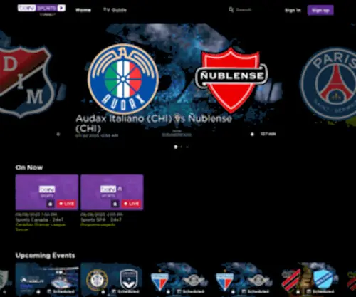 Beinsportsconnect.ca(Beinsportsconnect) Screenshot