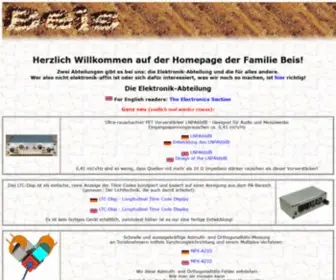 Beis.de(Die Homepage der Familie Beis) Screenshot