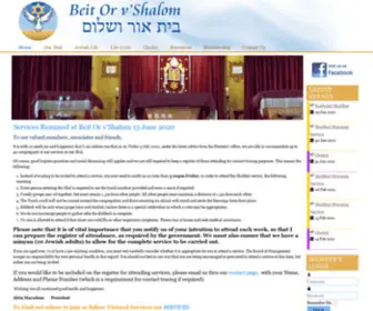 Beitorvshalom.org.au(Beit Or v'Shalom Synagogue) Screenshot