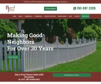 Beitzellfence.com(Northern Virginia Fence Company) Screenshot