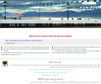 Bejaiadroit.net(Bienvenu sur BEJAIA Droit) Screenshot