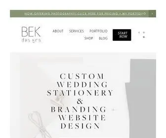 Bekcustomdesigns.com(Design services in Augusta) Screenshot