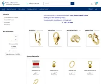Beke.de(Goldschmiede und Juwelierbedarf) Screenshot