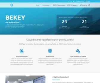 Bekey.dk(Forside) Screenshot