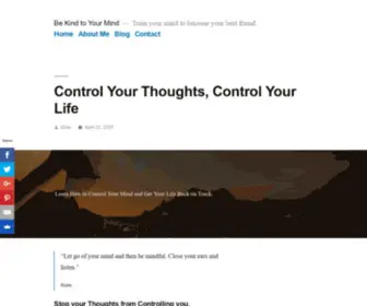 Bekindtourmind.com(Control Your Thoughts) Screenshot