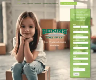 Bekinsnorthwest.com(The best Washington Moving Company) Screenshot