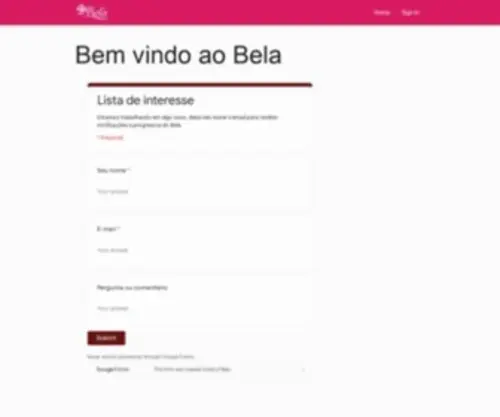 Bela.com.br(Bela) Screenshot