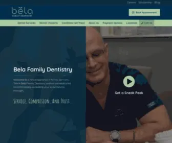 Beladentistry.com(Bela Family Dentistry) Screenshot