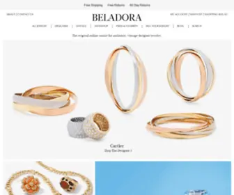 Beladora2.com(Authentic Designer and Estate Jewelry) Screenshot