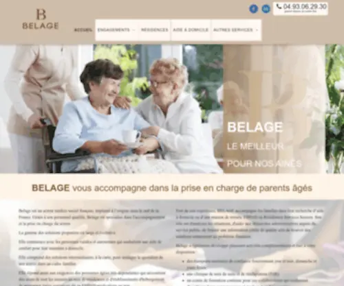 Belage.org(EHPAD) Screenshot
