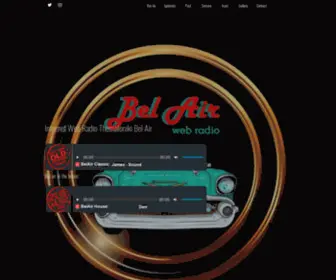 Belairadio.com(Web Radio Thessaloniki Bel Air on line internet best music) Screenshot