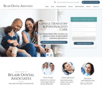 Belairdentalassociates.com(Dentist in Evans) Screenshot