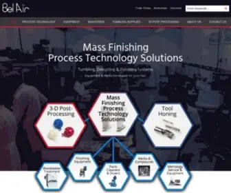 Belairfinishing.com(Mass Finishing) Screenshot