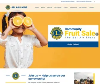 Belairlions.org(Bel Air Lions Club) Screenshot