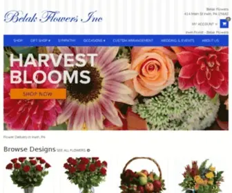 Belakflowers.com(Irwin Florist) Screenshot