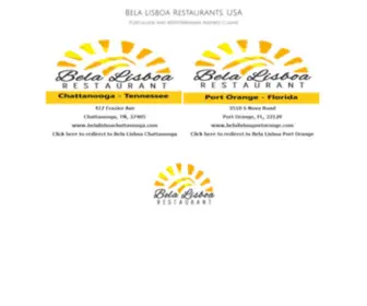 Belalisboa.com(Bela Lisboa Restaurants USA) Screenshot