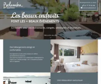 Belambra-Business.fr(Belambra Business : 13 resorts pour vos événements) Screenshot