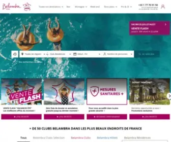 Belambra.be(Belambra Clubs : N°1 des clubs de vacances en France) Screenshot