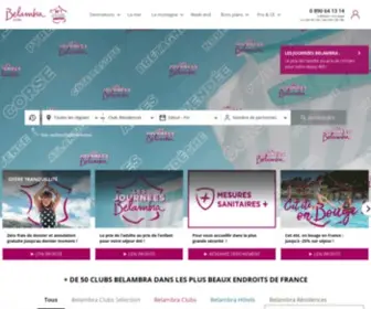 Belambra.fr(Clubs de vacances Belambra) Screenshot