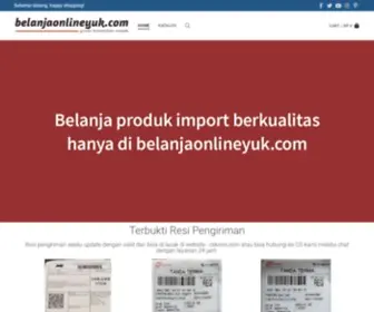 Belanjaonlineyuk.com(Supplier produk import berkualitas) Screenshot