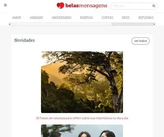 Belasmensagens.com.br(Belas Mensagens) Screenshot