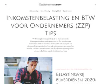 Belastingdienst-AAngiftehulp.nl(Inkomstenbelasting en BTW voor Ondernemers (ZZP) Tips Archives) Screenshot