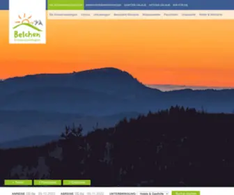 Belchenland.de(Tourismusinformation Todtnauer Ferienland im Schwarzwald) Screenshot