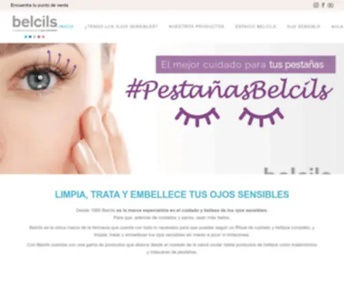 Belcils.com(Cuidado y belleza de los ojos sensibles) Screenshot