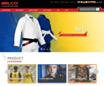 Belcosportswear.com(BELCO Sports) Screenshot