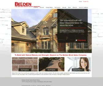 Beldenbricksales.com(The Belden Brick Sales Company) Screenshot