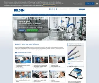 Beldencables-Emea.com(Belden Wire & Cable EMEA) Screenshot