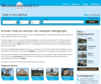 Beleggingspanden.nl(Uw beleggingspand verkopen) Screenshot