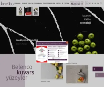 Belenco.com(Belenco Kuvars Yüzeyler) Screenshot
