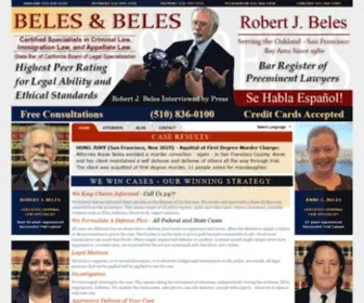 Beleslaw.com(Oakland Criminal Lawyers) Screenshot