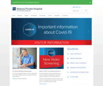 Beleuraprivate.com.au(Beleura Private Hospital) Screenshot