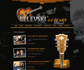 Belevskiguitars.net(Belevski Guitars) Screenshot