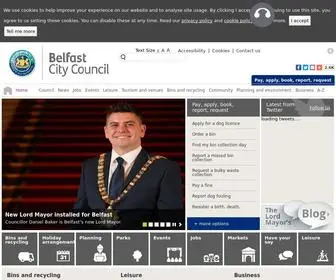 Belfastcity.gov.uk(Belfast City Council) Screenshot