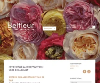 Belfleur.be(Hét digitale aankoopplatform voor de bloemist) Screenshot