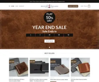 Belfordengland.com(Leather Wallets) Screenshot