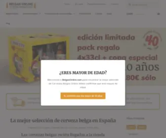 Belgasonline.com(Belgas Online: La mejor selección de cerveza belga en España) Screenshot