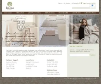 Belgian-Linen.com(Belgian Linen) Screenshot