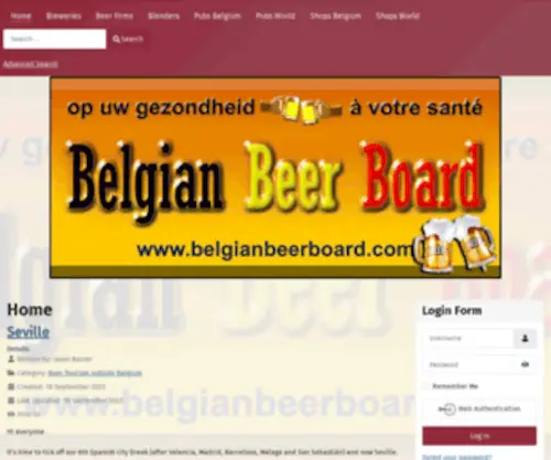 Belgianbeerboard.com(Belgian Beer Board) Screenshot