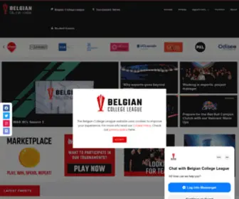 Belgiancollegeleague.be(The Belgian College League) Screenshot