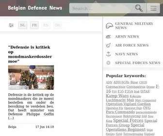 Belgiandefencenews.be(Belgian Defence News) Screenshot