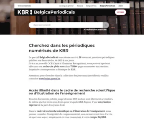 Belgicaperiodicals.be(Périodiques) Screenshot