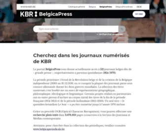 Belgicapress.be(KBR) Screenshot