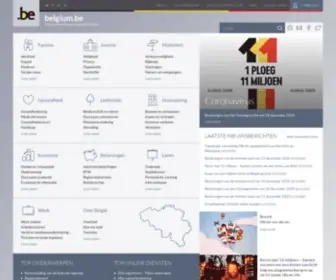 Belgie.be(Language selection) Screenshot
