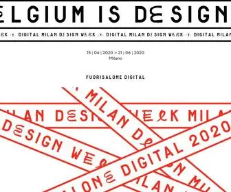 Belgiumisdesign.be(Belgium is design) Screenshot